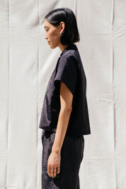 Corso Buttondown - Black Moire