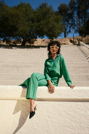 Iggy Ribbed Pants - Clover
