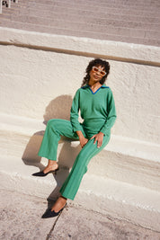 Iggy Ribbed Pants - Clover