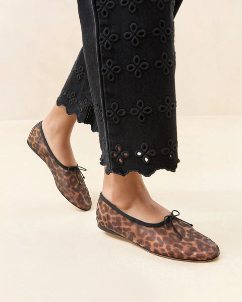 LandonLeopardMeshBalletFlat-
