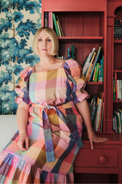 Nikki Chasin x The House That Lars Built Zoom Dress in Midsommar Plaid