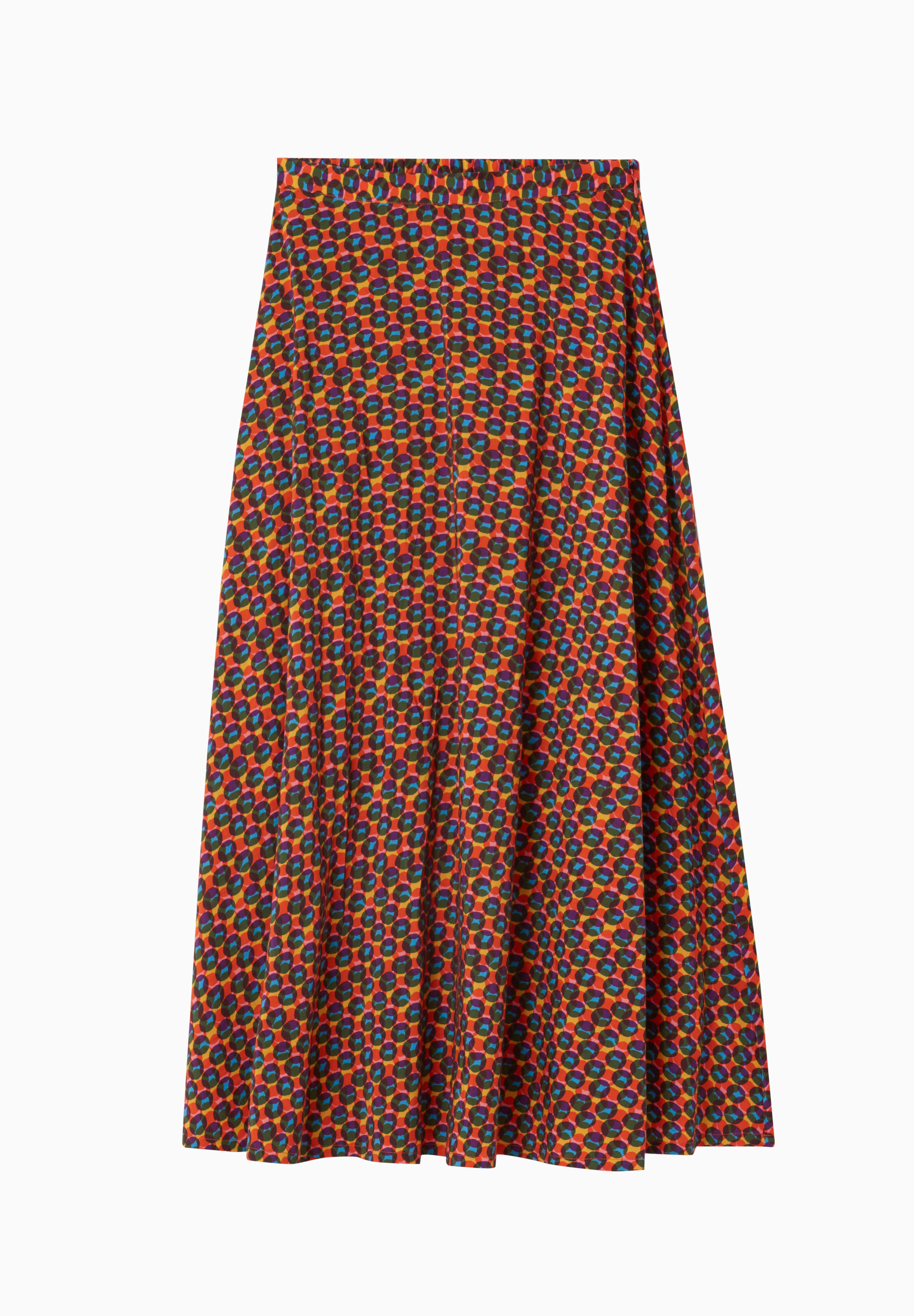 Mari Skirt Cotton/Silk - Kaleidoscope Rainbow