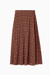 Mari Skirt Cotton/Silk - Kaleidoscope Rainbow