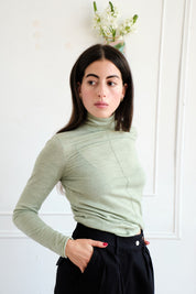 Lula Merino Turtleneck - Sage