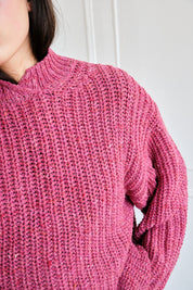 Sy Tweed Pullover - Pink, view 9
