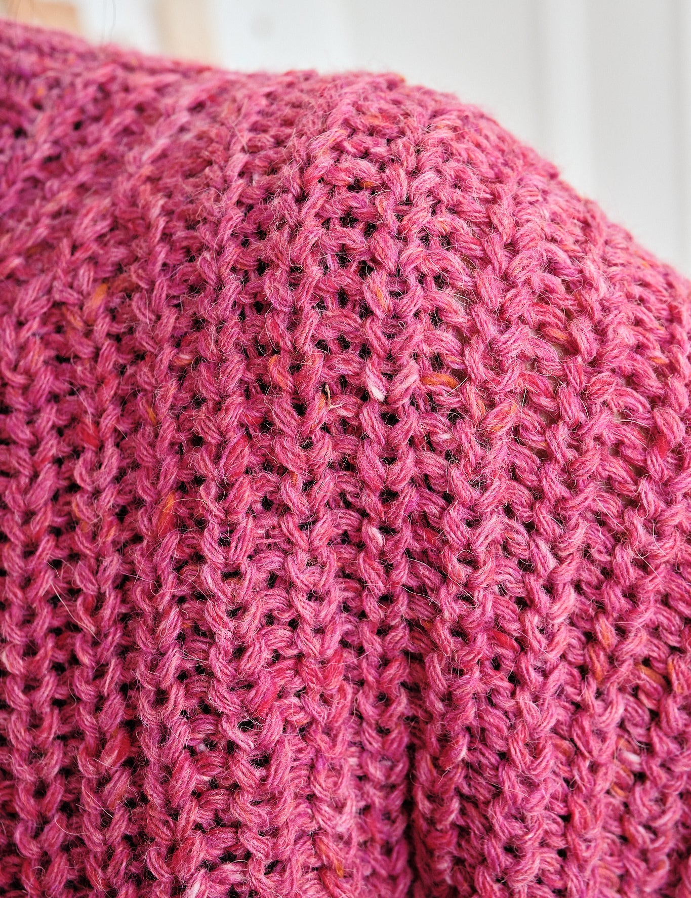 Sy Tweed Pullover - Pink, view 4