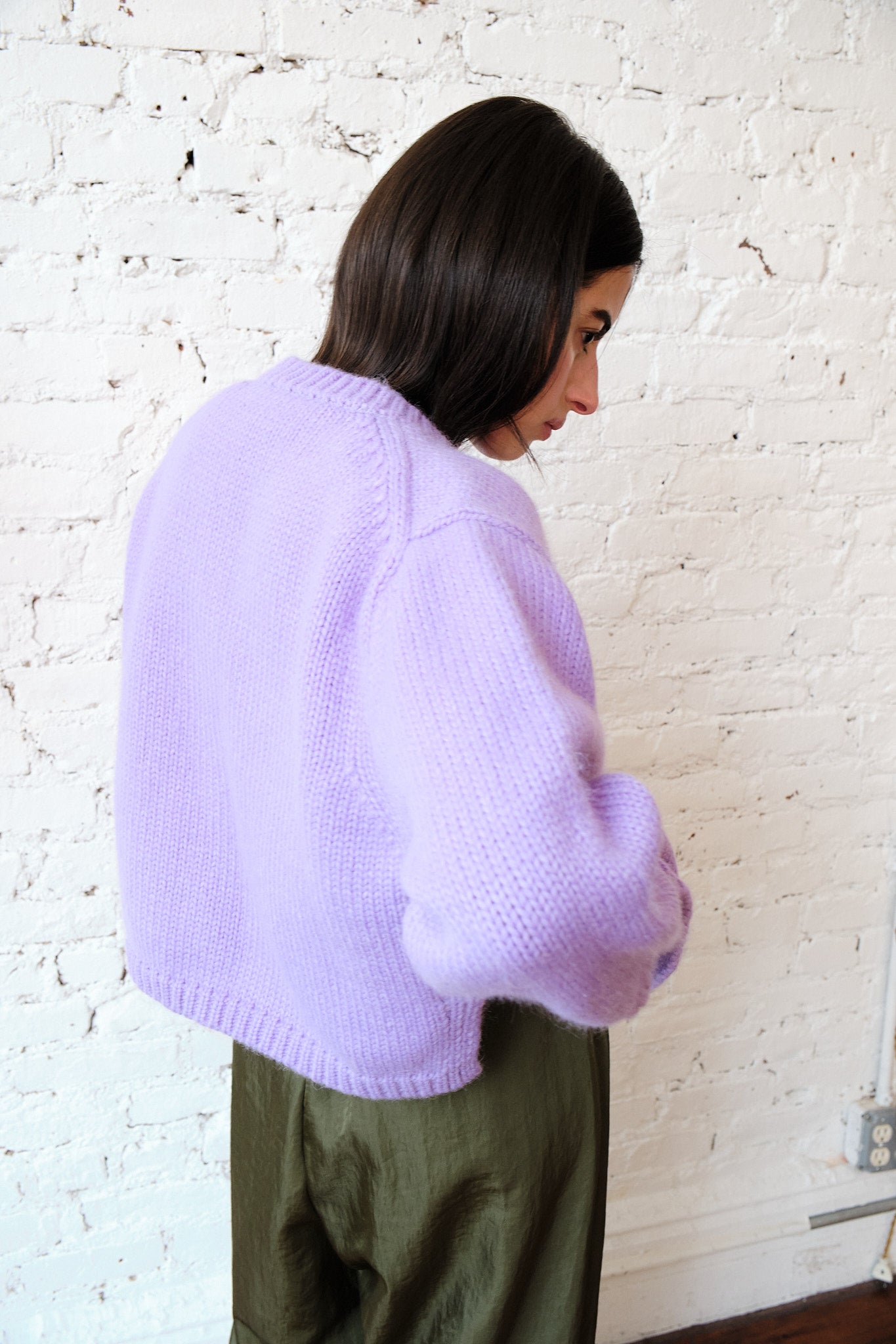 Sheba Cardigan Sweater - Lilac