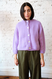 Sheba Cardigan Sweater - Lilac