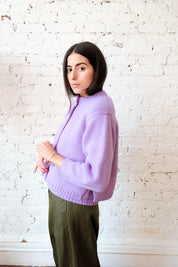 Sheba Cardigan Sweater - Lilac