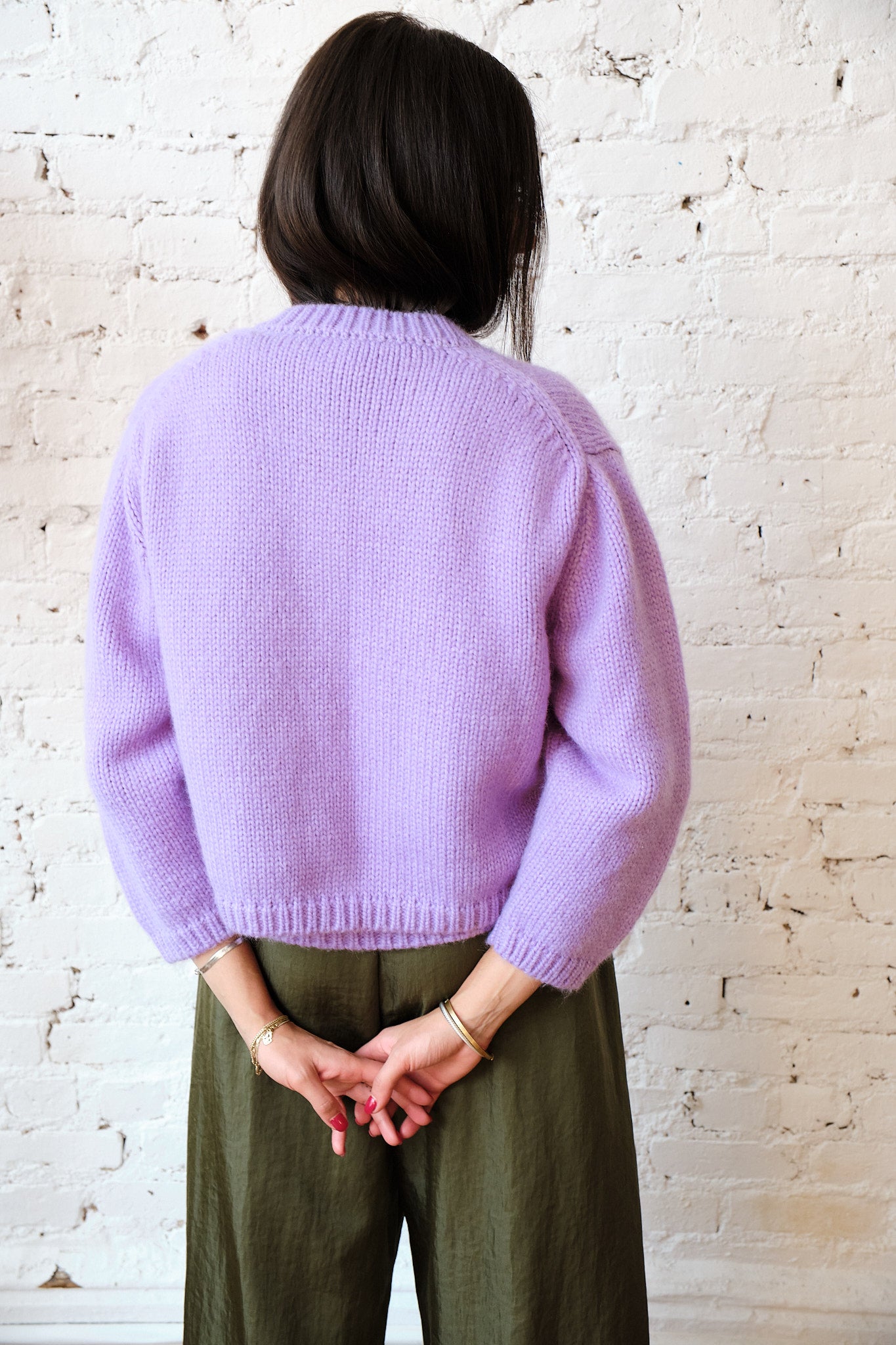 Sheba Cardigan Sweater - Lilac