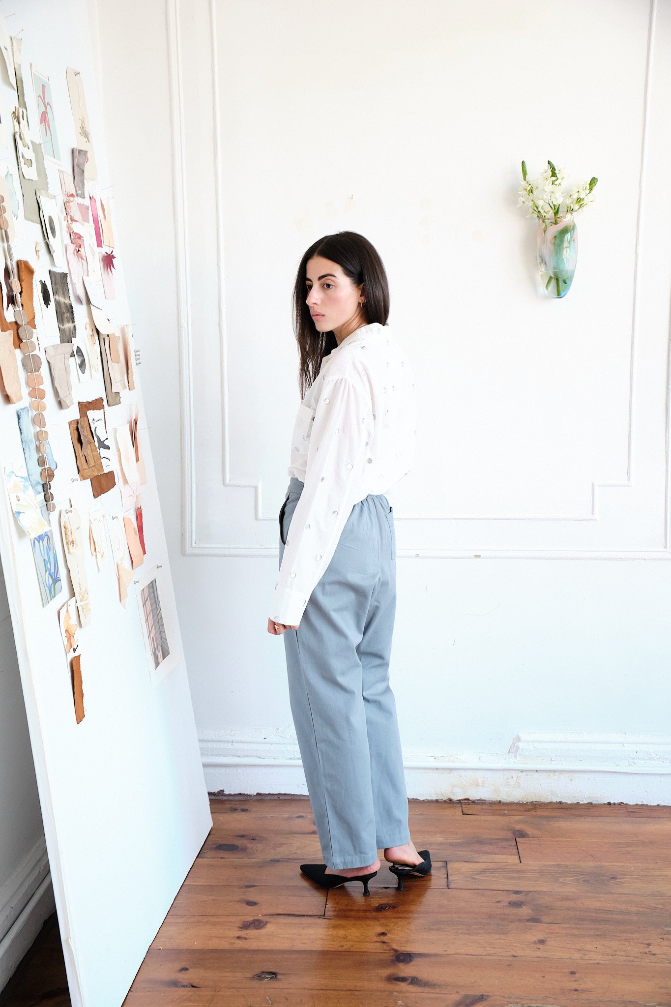 Lasso Lace Up Pant - Marine Twill