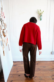 Shiloh Cotton Cardigan - Lipstick