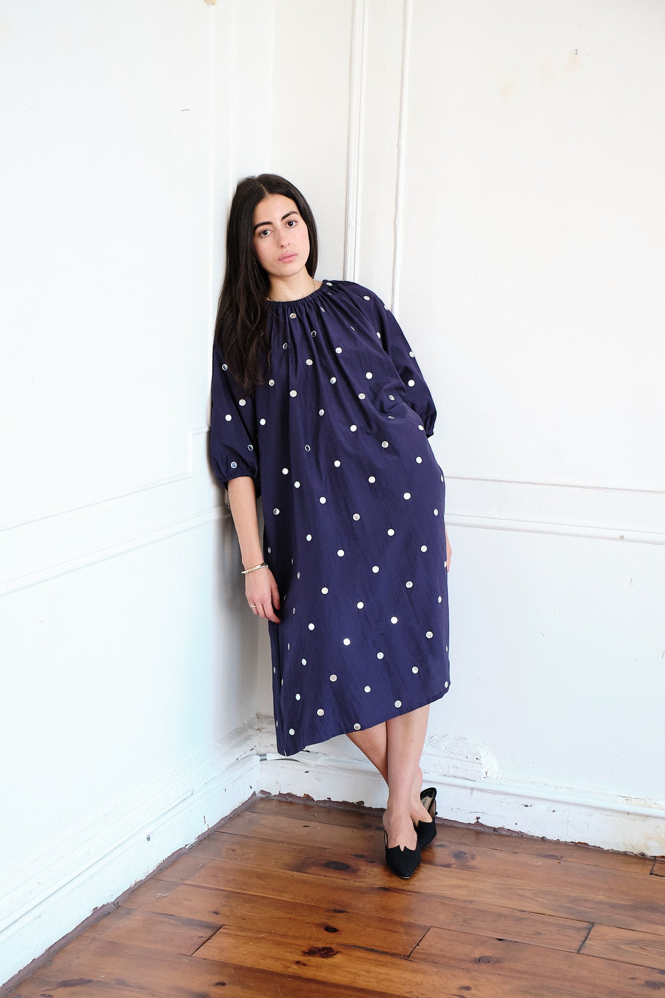 Ballad Mirror Dress - Navy