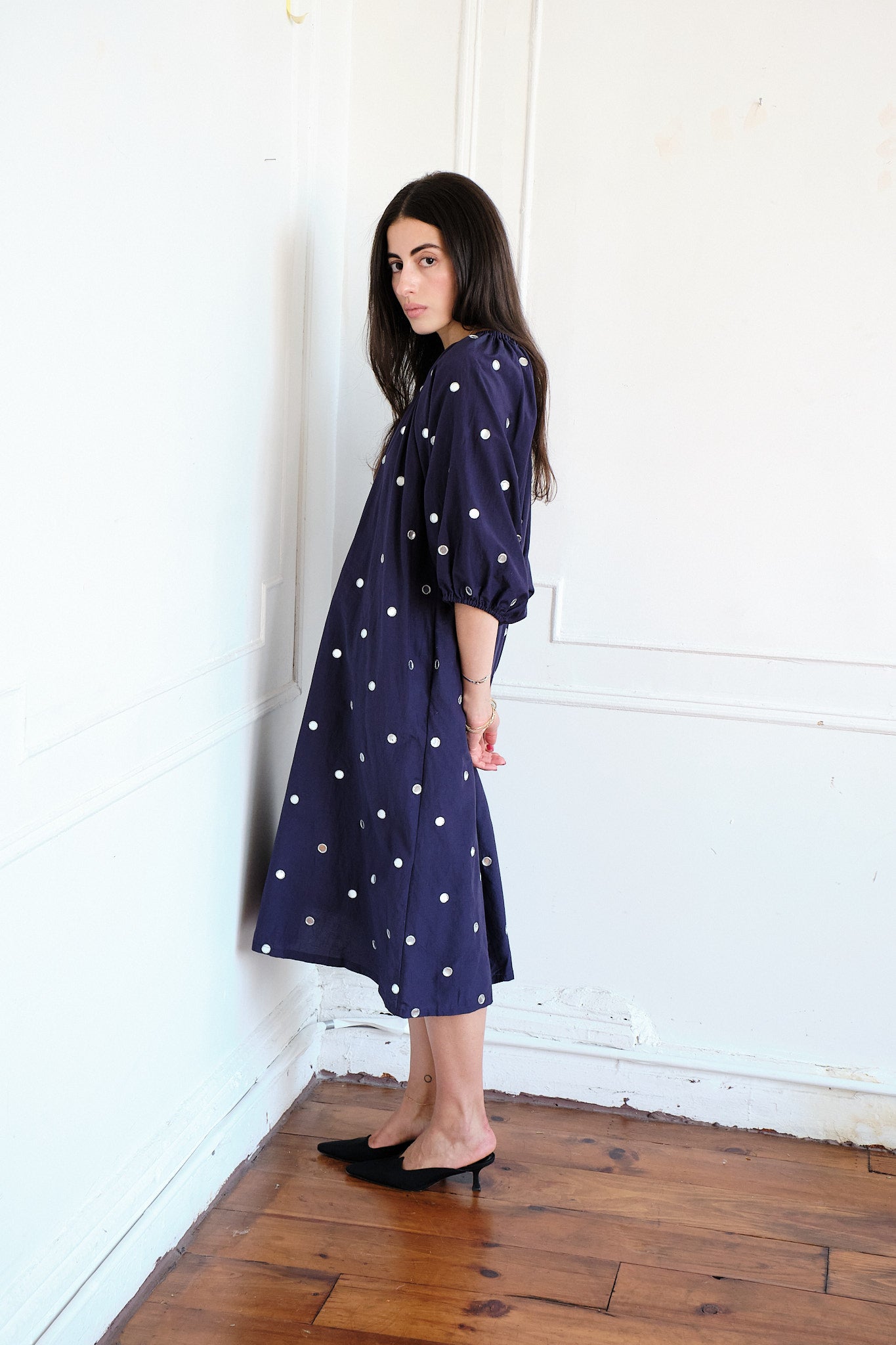 Ballad Mirror Dress - Navy