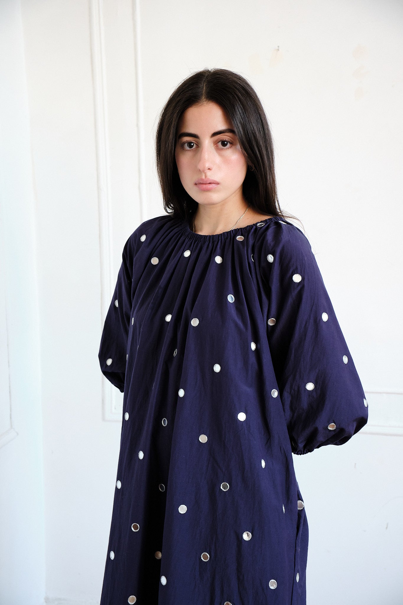Ballad Mirror Dress - Navy