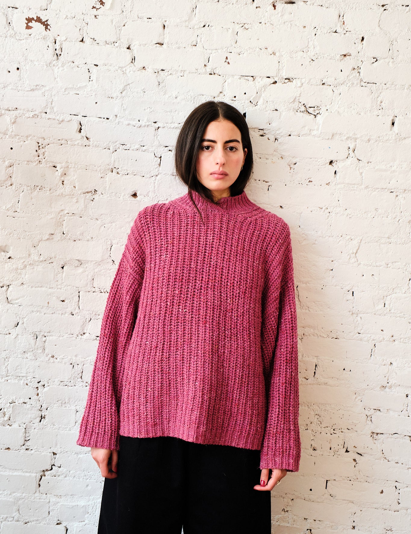 Sy Tweed Pullover - Pink
