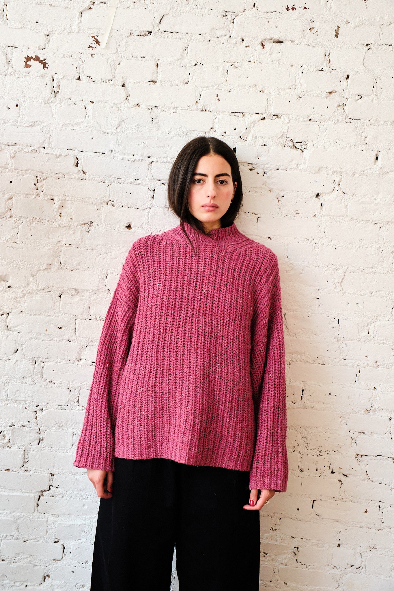 Sy Tweed Pullover - Pink