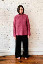 Sy Tweed Pullover - Pink, view 10