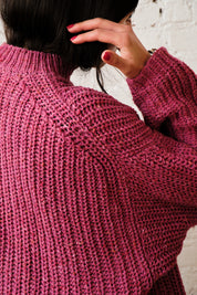 Sy Tweed Pullover - Pink, view 2