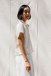 Corso Buttondown - Ivory Moire