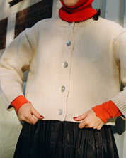Shiloh Cotton Cardigan - Oatmeal