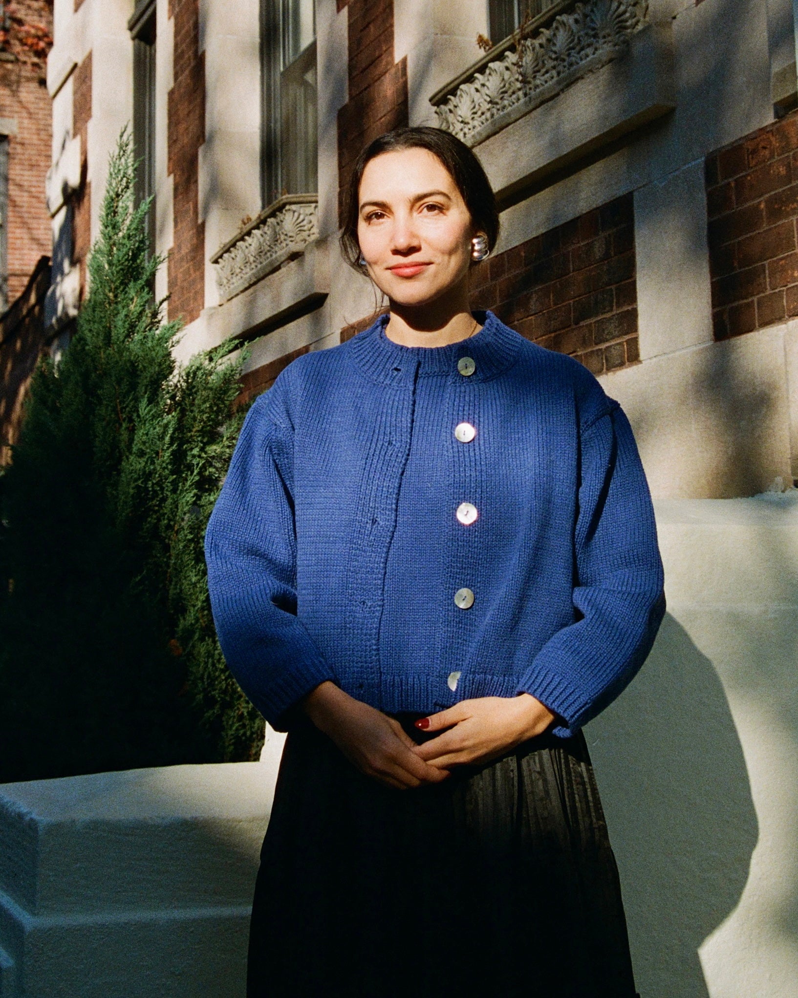 THE SHISHIKUI♡L Cardigan / S Shiloh Cotton Cardigan - Lapis – Nikki Chasin
