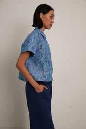 Corso Buttondown - Blue Swirl