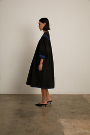 Twirling Dress Zig Zag - Black/ Cobalt