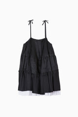 Octave Mini Dress - Black/Ivory