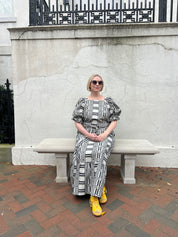Nikki Chasin x The House That Lars Built Zoom Dress in Licorice Astrid Weave