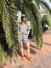 Nikki Chasin x The House That Lars Built Camper Short in Licorice Astrid Weave