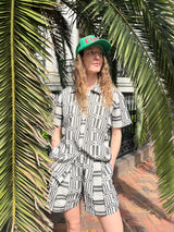 Nikki Chasin x The House That Lars Built Dylan Shirt in Licorice Astrid Weave