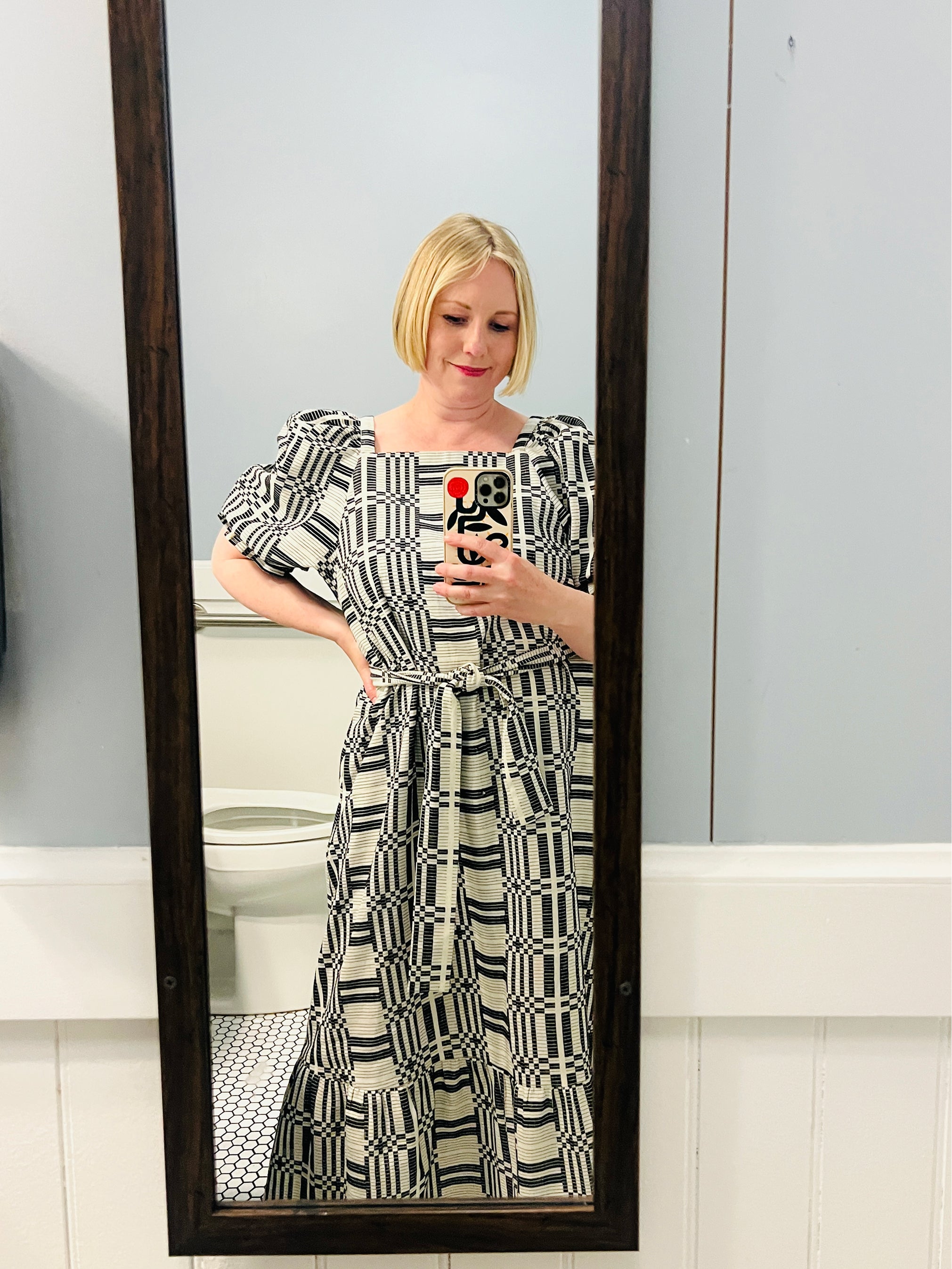 Nikki Chasin x The House That Lars Built Zoom Dress in Licorice Astrid Weave