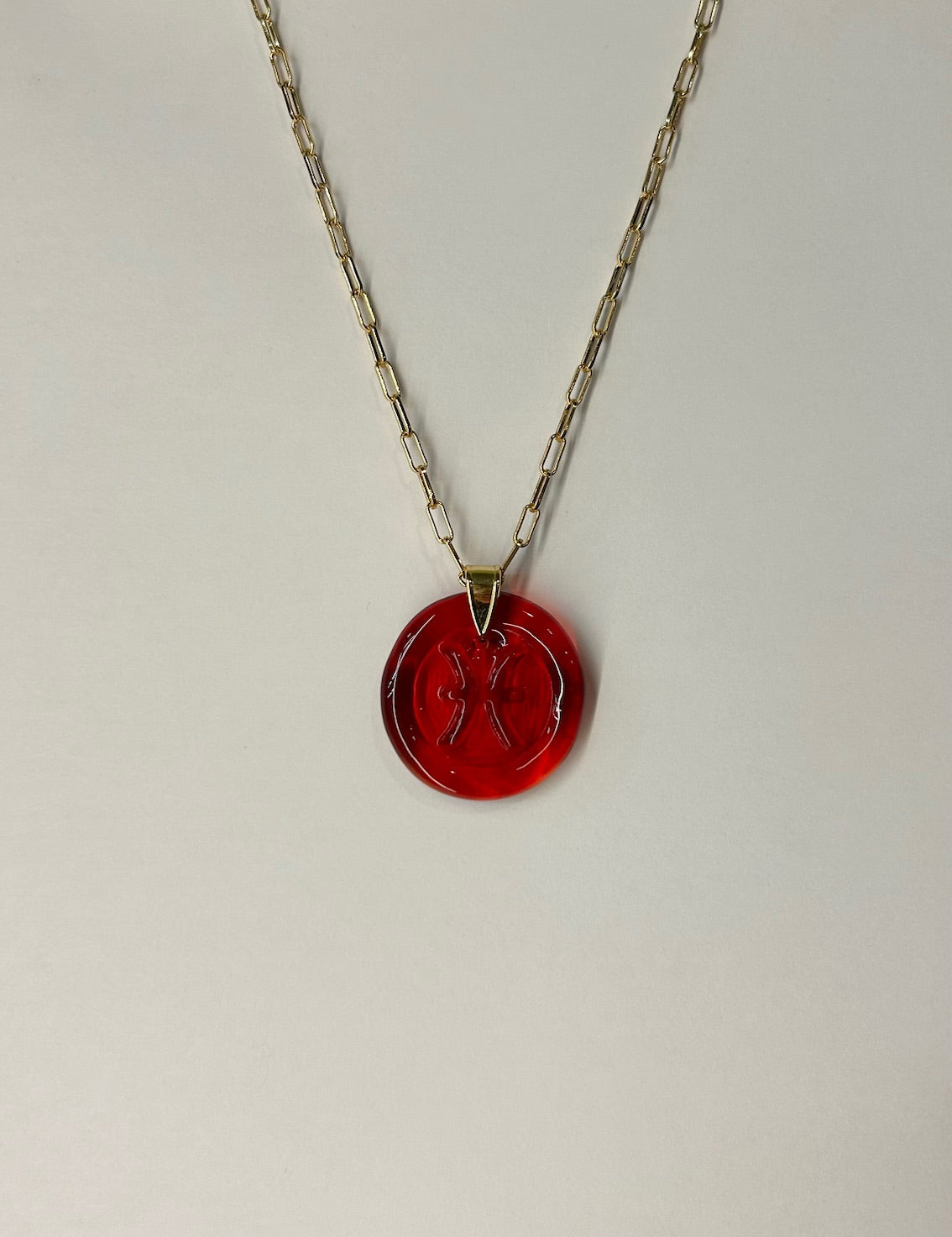 Zodiac Pendant Necklace - Garnet