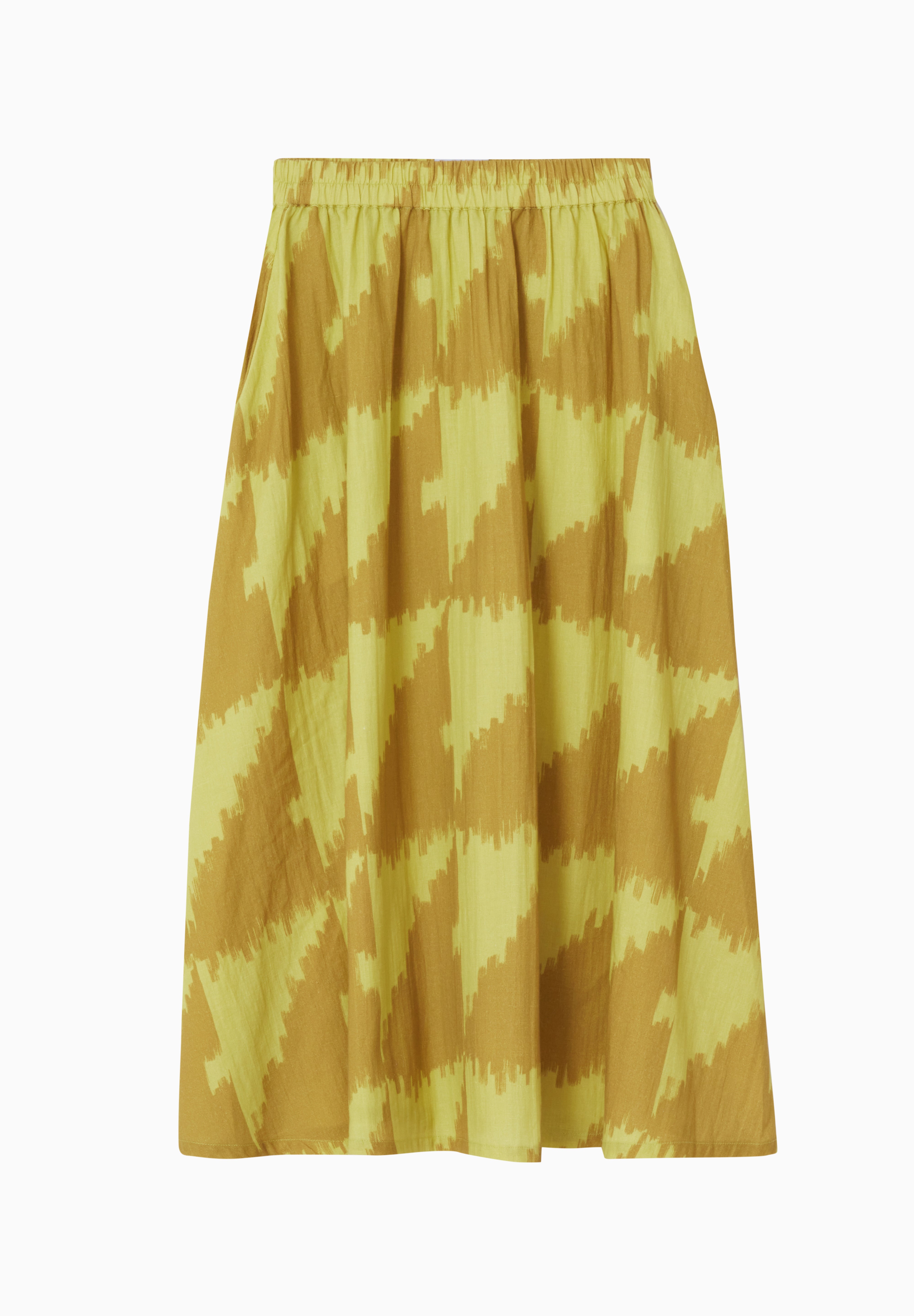 Play Skirt Cotton/Linen - Houndstooth Yellow Multi
