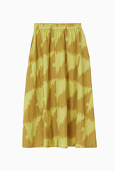Play Skirt Cotton/Linen - Houndstooth Yellow Multi