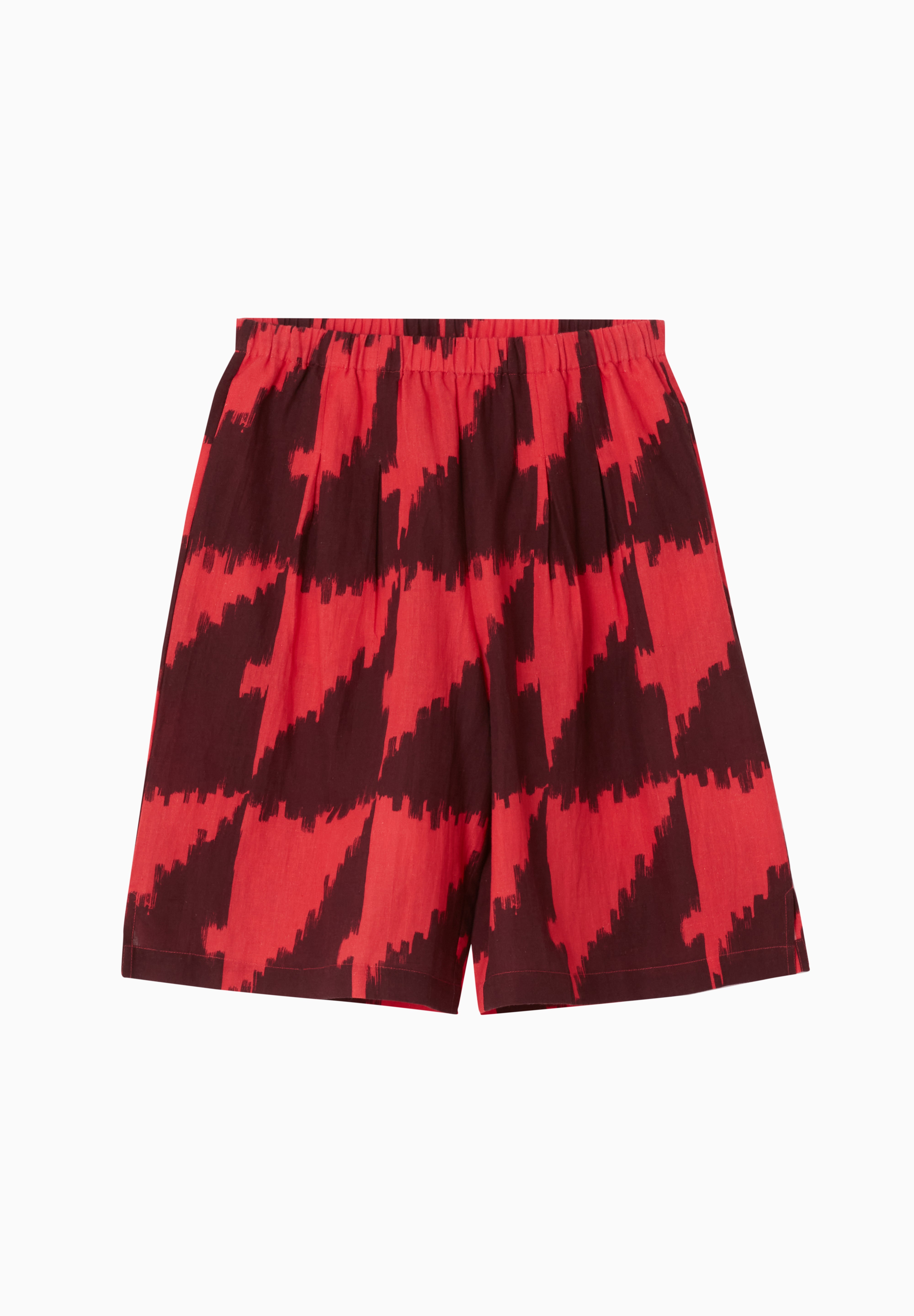 Ranger Short Cotton/Linen - Houndstooth Red Multi