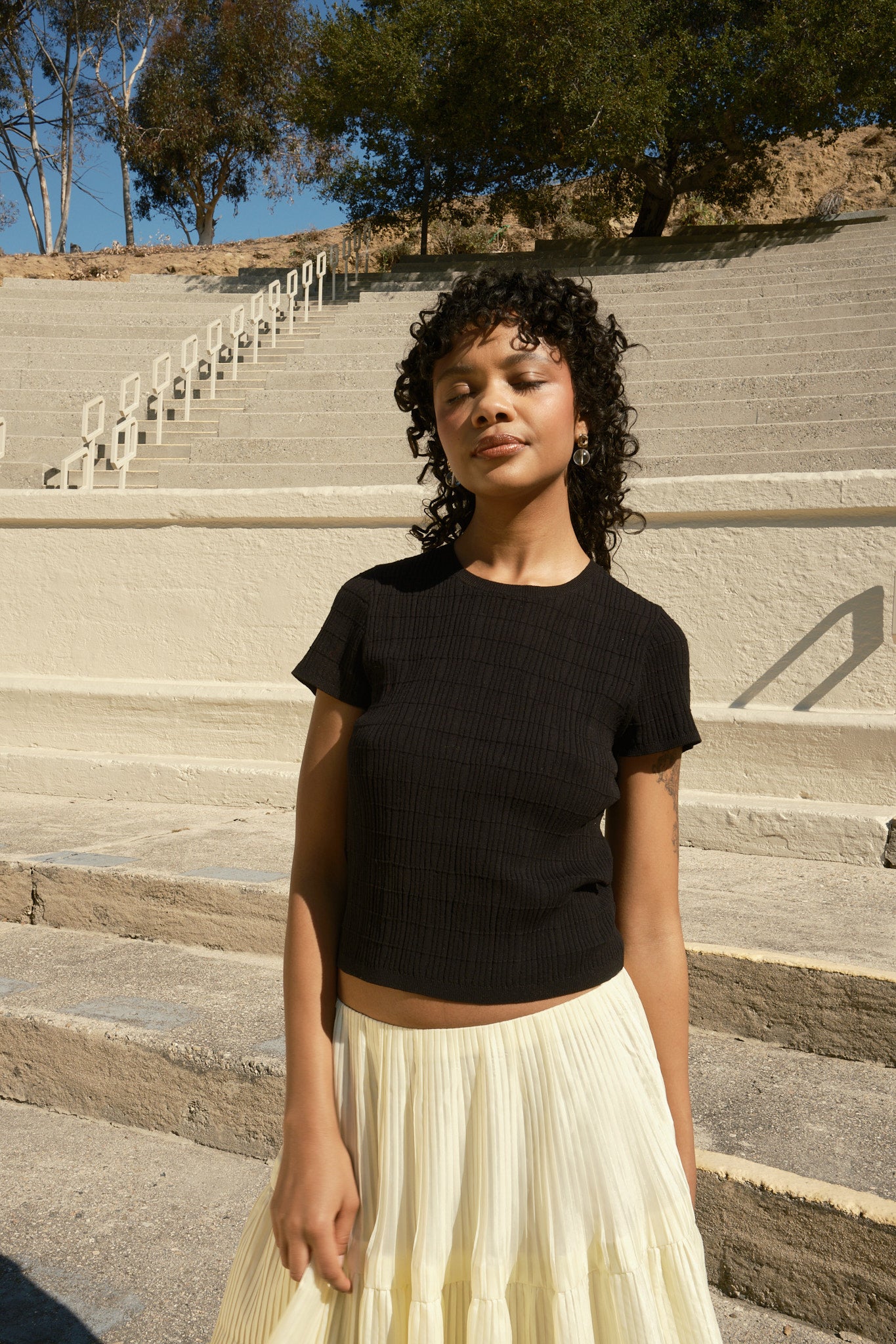 Knit Rita T-Shirt - Black