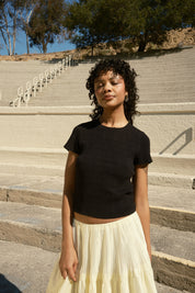 Knit Rita T-Shirt - Black