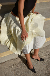 Octave Skirt - Butter/Ivory