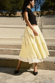Octave Skirt - Butter/Ivory