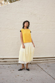 Sabine Alpaca Sweater Vest- Dijon
