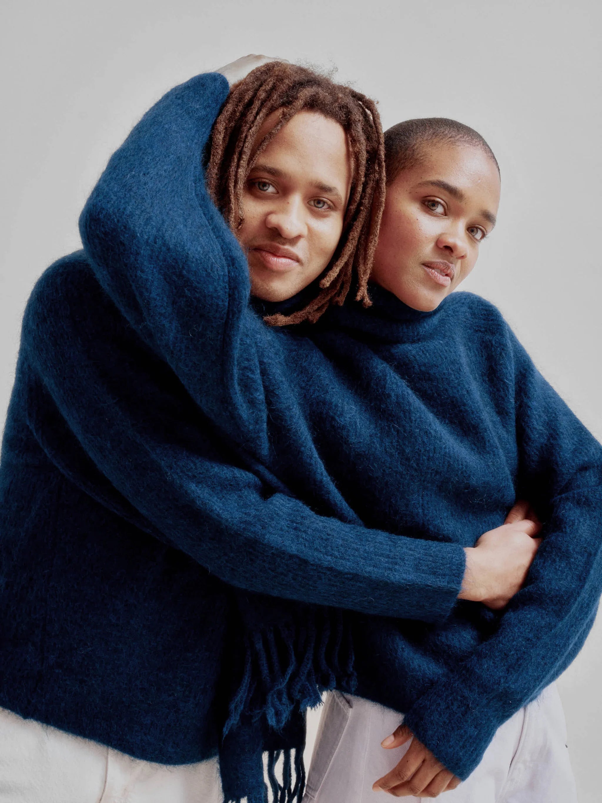 Mohair Highneck - Midnight Blue