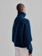 Mohair Highneck - Midnight Blue