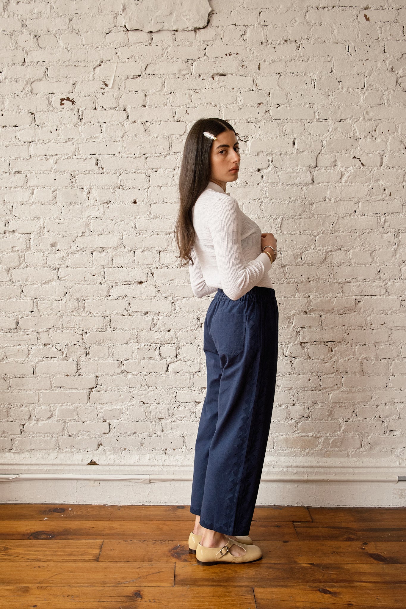 Patch Pant Zig Zag - Navy/Navy