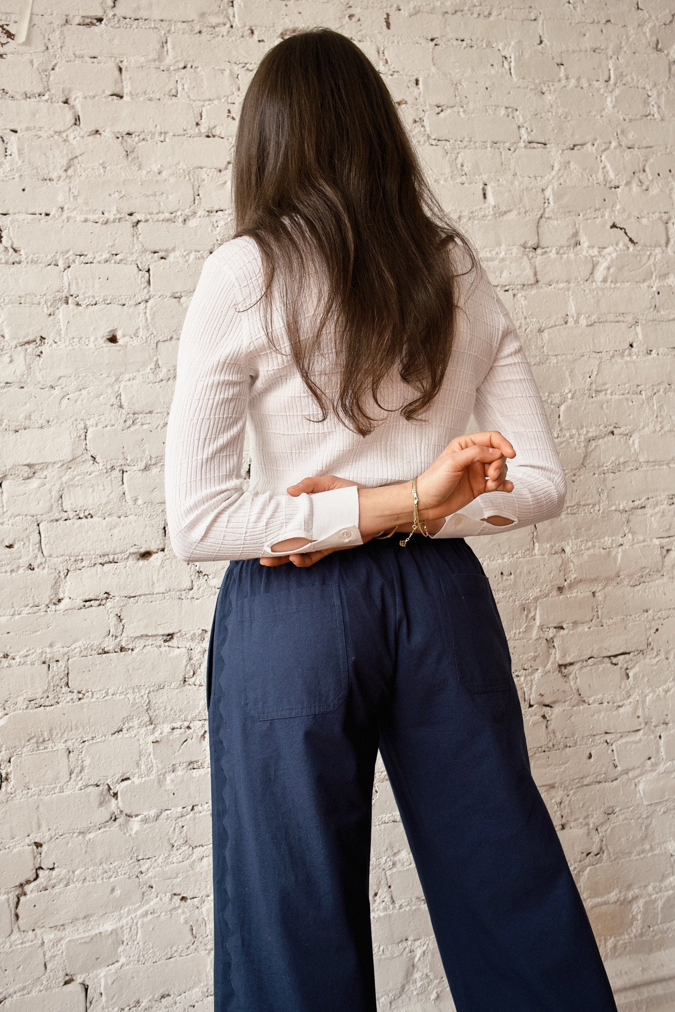 Patch Pant Zig Zag - Navy/Navy