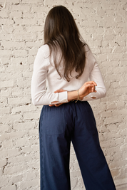 Knit Ruthie Buttondown - White