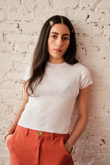 Knit Rita T-Shirt - White