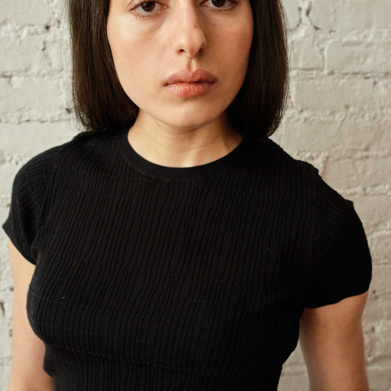Knit Rita T - Shirt - Black