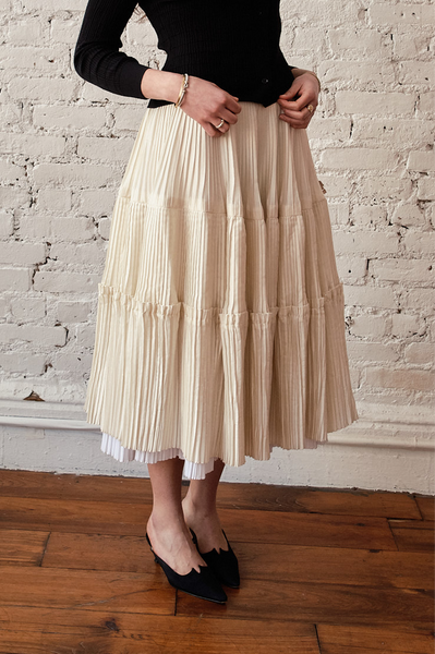 Octave Skirt - Butter/Ivory – Nikki Chasin